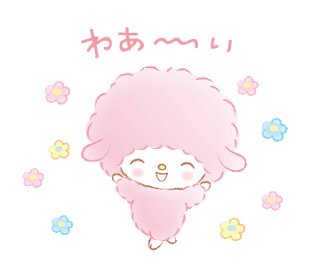 a gif of my sweet piano twirling in place, grinning, with flowers surrounding her.
